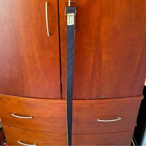 Pull & Bear Men’s Navy Blue Canvas Belt D-Ring Buckle Casual